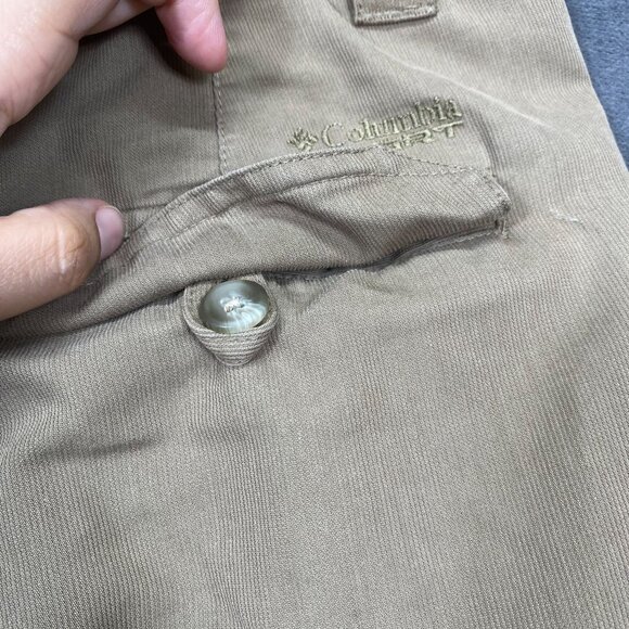 Columbia GRT Mens Khaki Cargo Shorts Size Small Outdoor Wear Polyester/Cotton - Picture 4 of 16